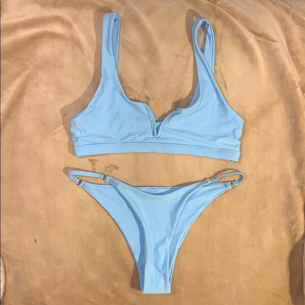 Blue bikini
